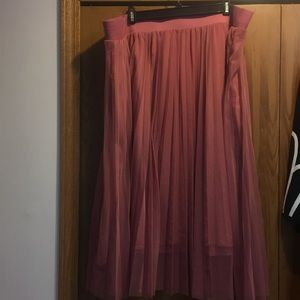Midi tulle skirt